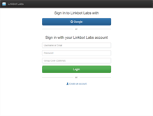 Tablet Screenshot of linkbotlabs.com